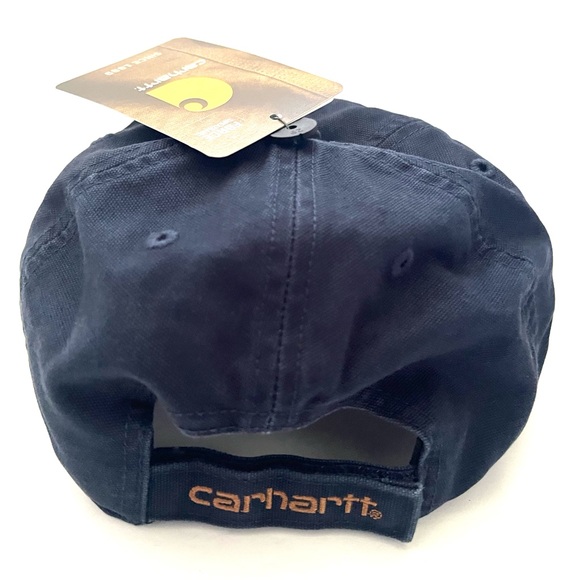 🆕 NEW Carhartt Navy Blue Baseball Hat - Picture 8 of 11